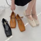 Square Toe Chained Flats