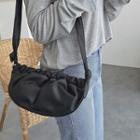 Bow-detail Shirred Shoulder Bag