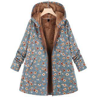 Hood Floral Zip Jacket