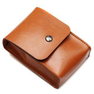 Faux Leather Accessory Pouch