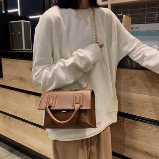 Top Handle Flap Chain Strap Crossbody Bag