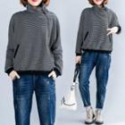 Striped Turtleneck Sweatpants