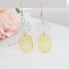Resin Pineapple Dangle Earring 1 Pair - Yellow - One Size