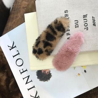 Faux-fur Hair Pin
