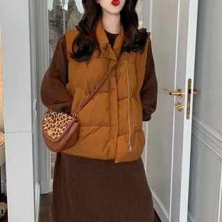 Padded Vest / Midi Sweater Dress