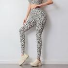 High-waist Leopard Yoga Pants