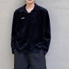 Ribbed Polo Sweatshirt