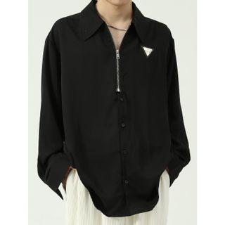 Long-sleeve Half-zip Shirt