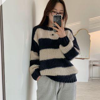 Alpaca Blend Stripe Sweater