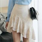 Asymmetric Lace Skirt