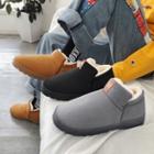 Fleece-lined Plain Snow Boots