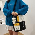 Cat Print Tote Bag / Bag Charm / Set