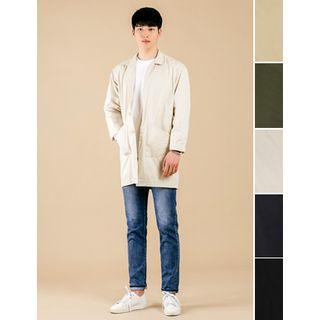 Dual-pocket Single Button Jacket