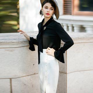 Open Blazer / Midi Pencil Skirt / Set