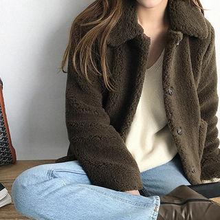 Collared Sherpa-fleece Jacket