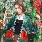 Pom Pom Detail Fringed Hem Open-front Jacket
