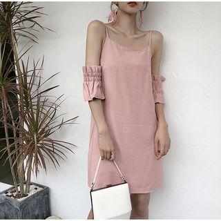 Cold-shoulder Shift Dress