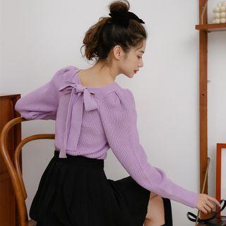 Ribbon Rib Knit Top