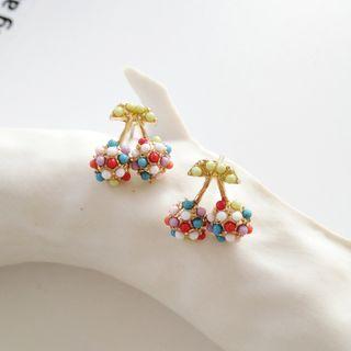 Resin Cherry Earring