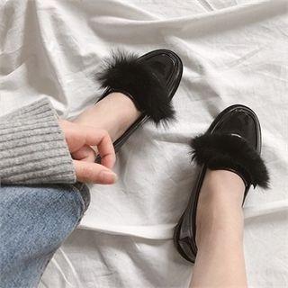 Velcro-detail Patent Loafers