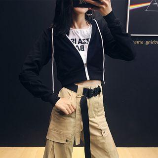 Loose-fit Crop Hoodie