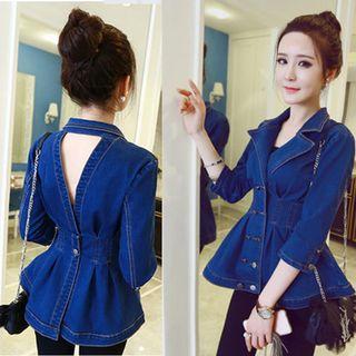 Peplum Denim Jacket