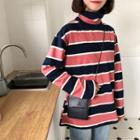 Color-block Stripe Long-sleeve Top