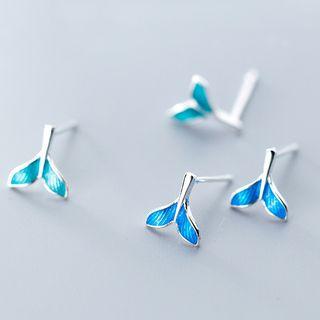 925 Sterling Silver Mermaid Tail Earring