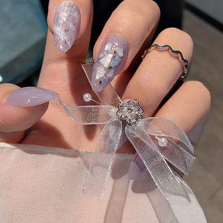 Lace Bow / Rhinestone Nail Art Decoration