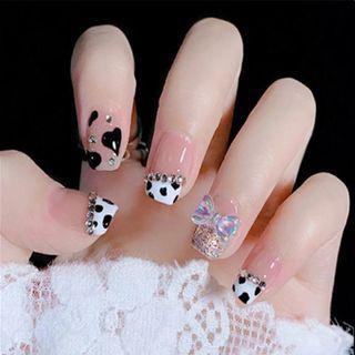 Bow Faux Nail Tips (various Designs)