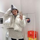 Funnel-neck Cropped Puffer Jacket