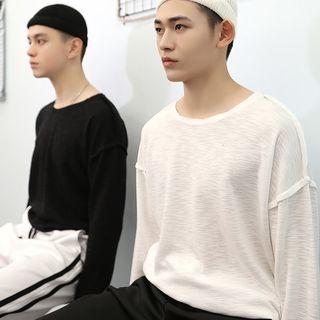 Couple Matching Plain Long-sleeve T-shirt