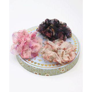 Flower Chiffon Scrunchy Hair Tie