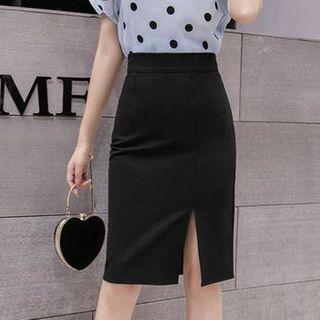 Fitted High-waist Skirt