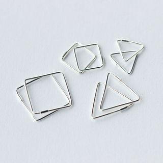 Metallic Geometric Earring