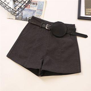 Set: High-waist Shorts + Waist Bag
