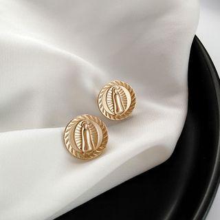 Alloy Disc Earring 1 Pair - Earring - One Size