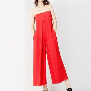 Strapless Wide-leg Jumpsuit