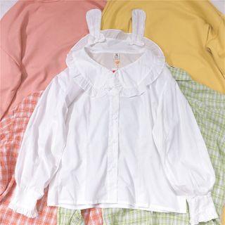 Rabbit Ear Shirt White - One Size