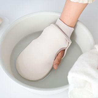 Bath Body Scrub Glove White - One Size