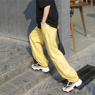 Zipper-side Loose Harem Pants