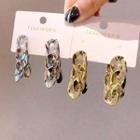 Chain Earring 1 Pair - Gold - One Size