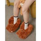 Rola Bear Fluffy Slippers Brown - One Size