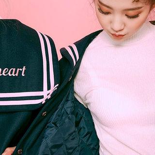 Long Sleeve Mock-neck Top