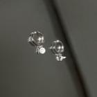 Asymmetrical Rhinestone Mermaid Tail Drop Earring