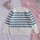 Striped Sweater Striped - Blue & White - One Size