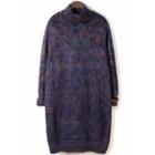 M Lange Turtleneck Sweater Dress
