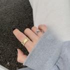 Lettering Wide Ring