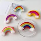 Knit Rainbow Hair Clip