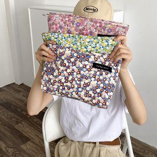 Floral Print Cotton Clutch